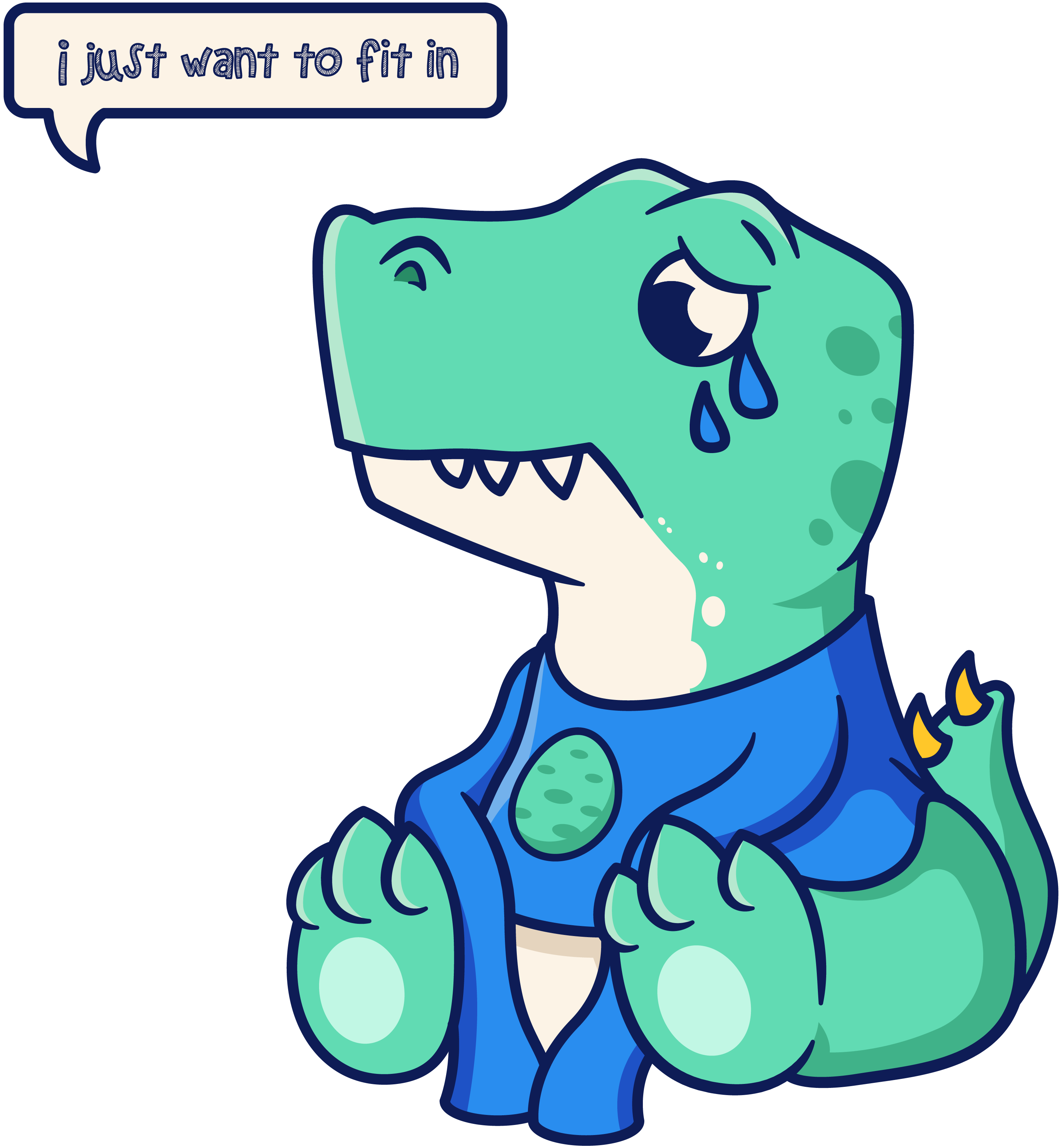 Sad Dino Sweatshirt