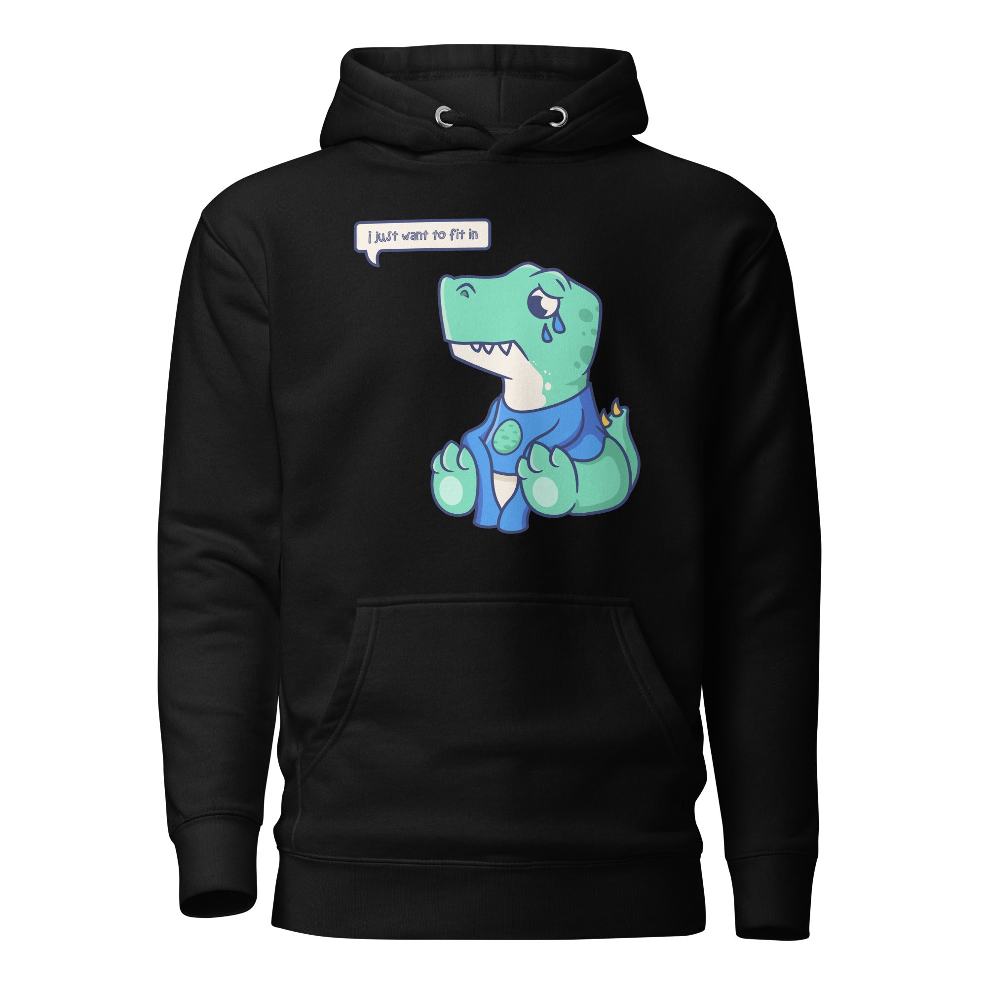 Sad Dino Hoodie