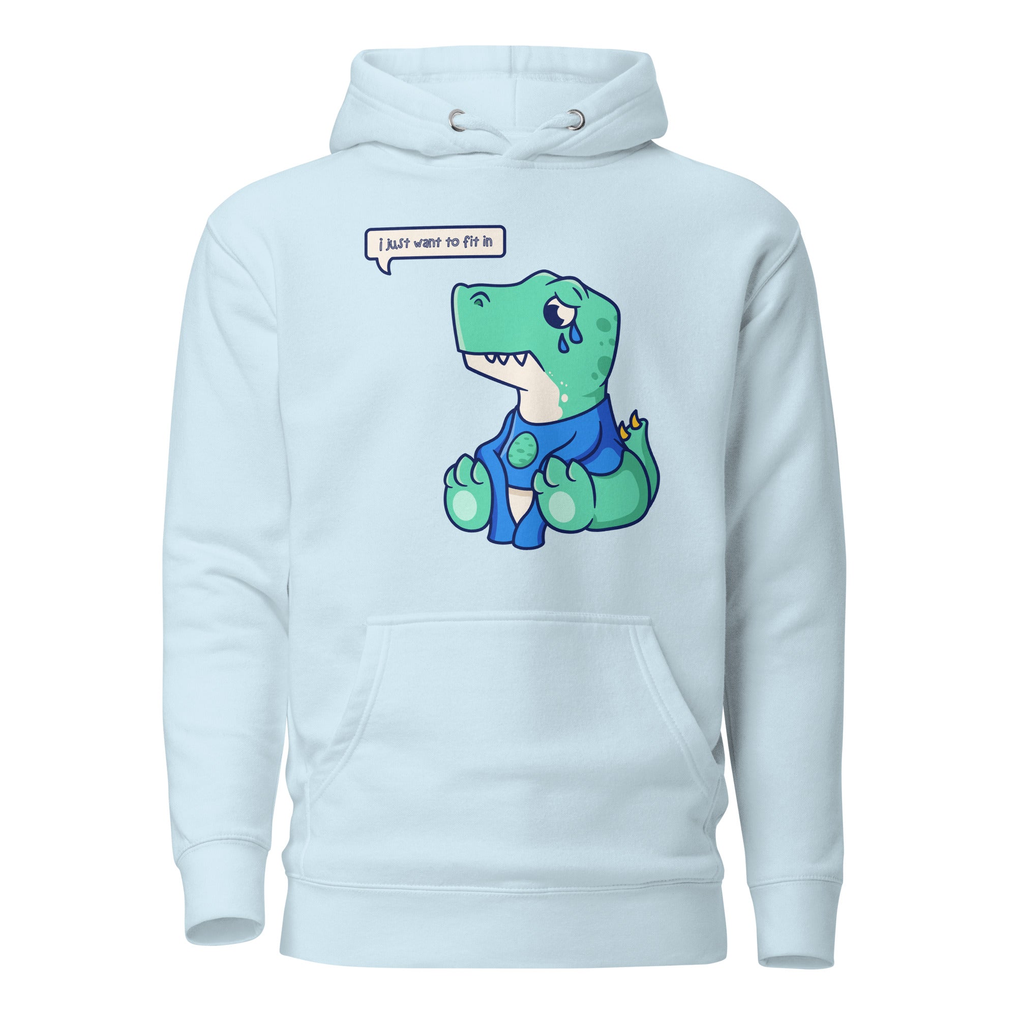 Sad Dino Hoodie