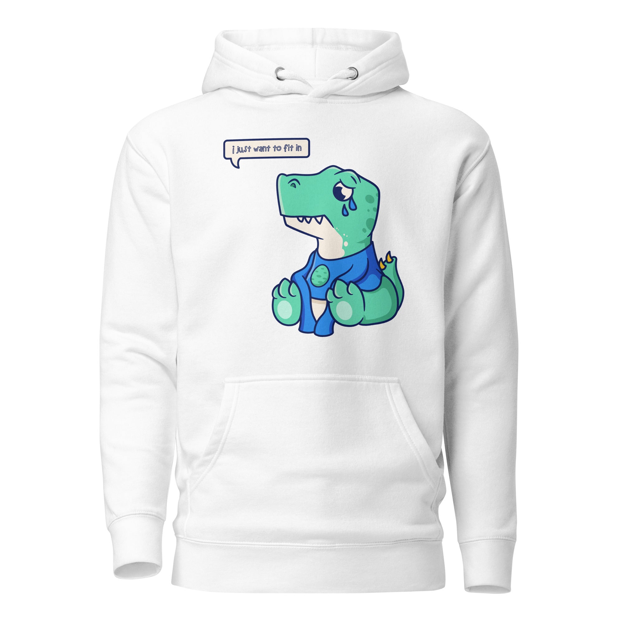 Sad Dino Hoodie